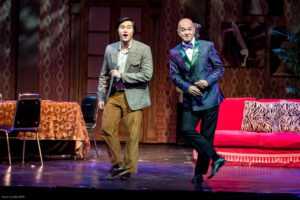 Steven with Michael de Mesa for 'La Cage Aux Folles' (Photo by Leo Castillo)