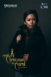 Ela Lisondra as Ghost of Christmas Future in Alan Menken and Lynn Ahrens' "A Christmas Carol The Musical" from 9 Works Theatrical and Globe LIVE!