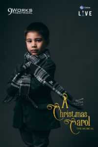 Rocco Buser as Tiny Tim in Alan Menken and Lynn Ahrens' "A Christmas Carol The Musical" from 9 Works Theatrical and Globe LIVE!