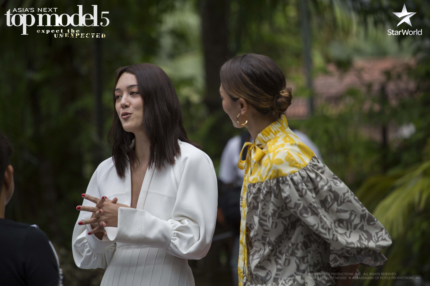 Cara G McIlroy with guest Kim Jones (left) in Asia's Next Top Model Cycle 5 Episode 7