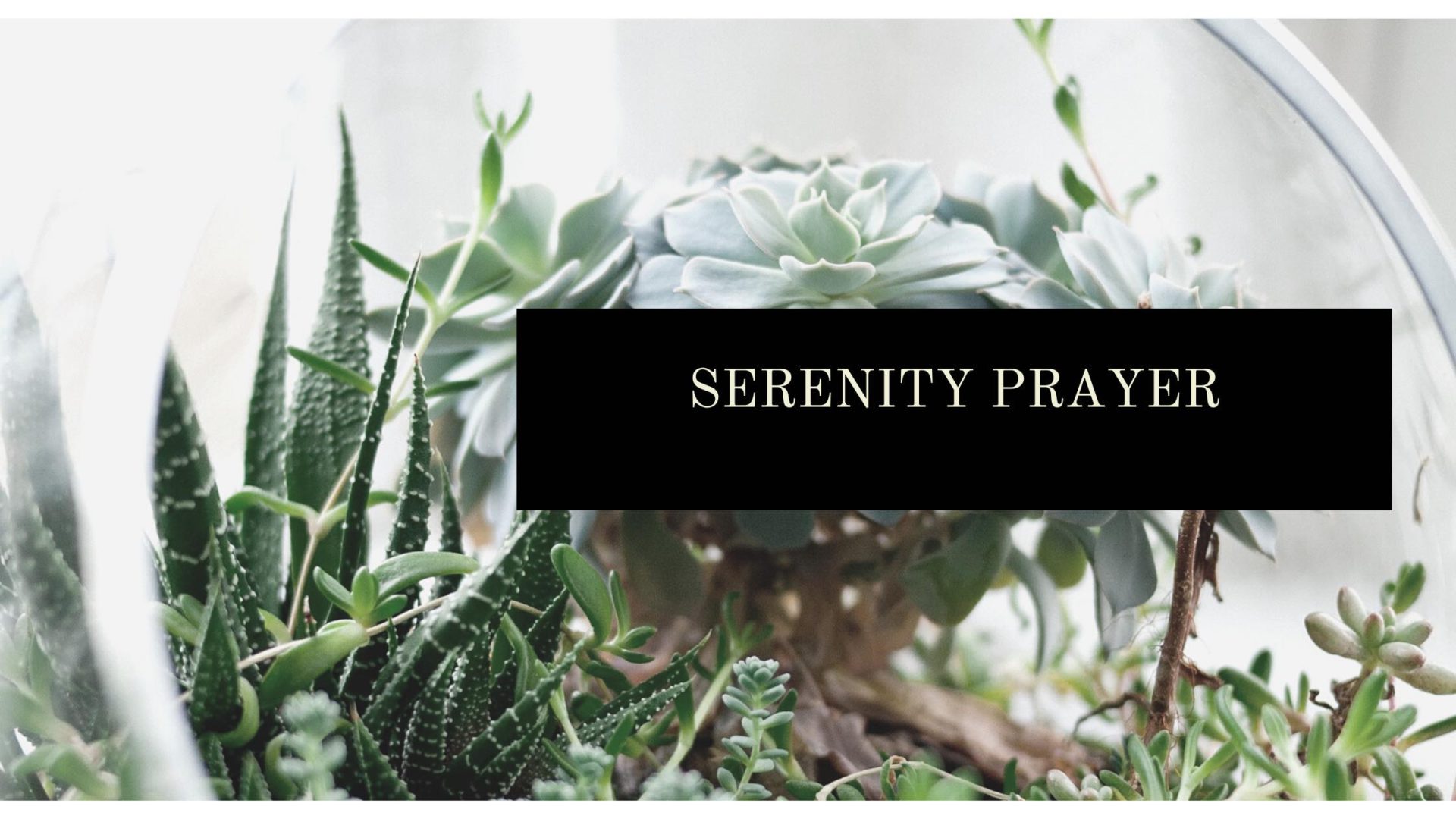 Serenity Prayer